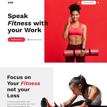 Home 2 – Vive Fitness Gym WordPress Theme